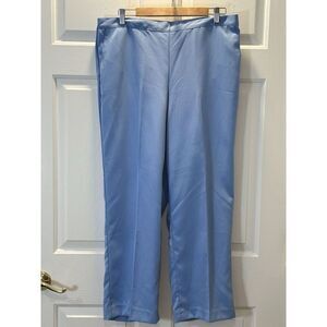 Alfred Dunner Bonita Springs Straight Leg Pant Blue Womens Size 16 88400MG